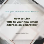 Link TRN to new email address on emaratax